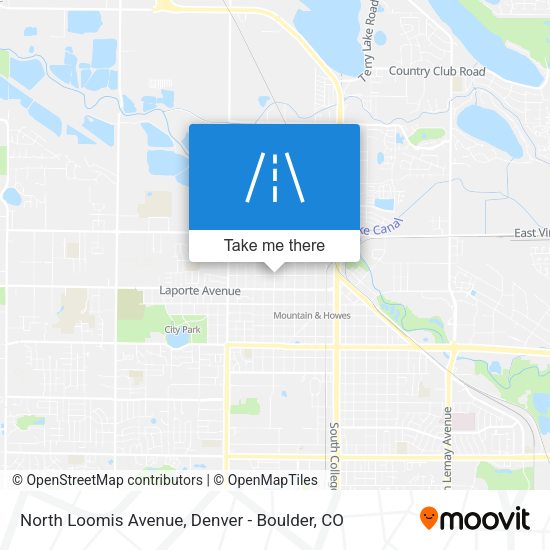 North Loomis Avenue map