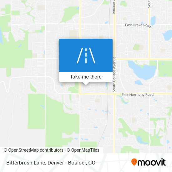 Bitterbrush Lane map