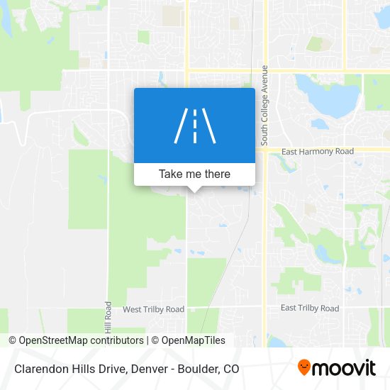 Mapa de Clarendon Hills Drive