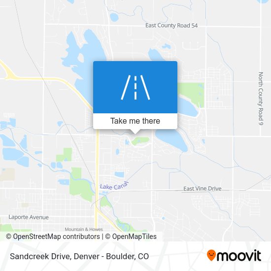 Sandcreek Drive map
