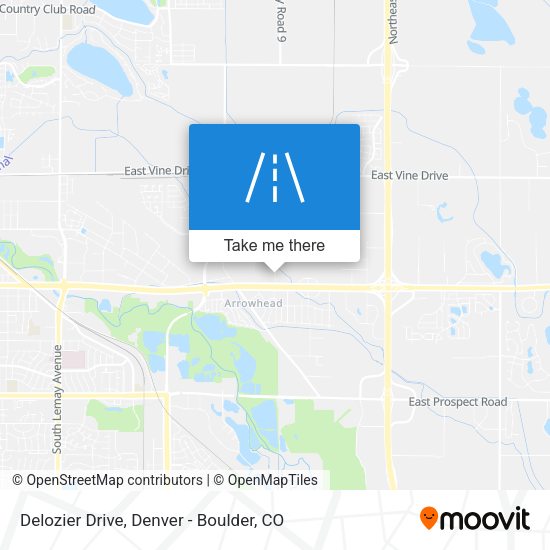 Mapa de Delozier Drive