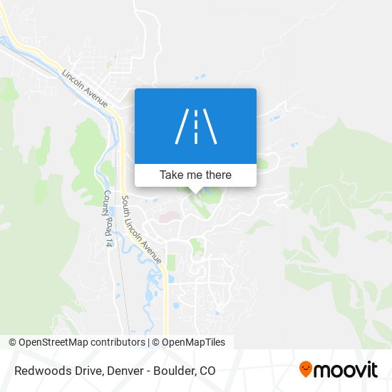 Redwoods Drive map