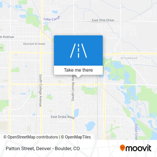 Mapa de Patton Street