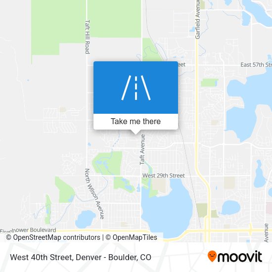 West 40th Street map