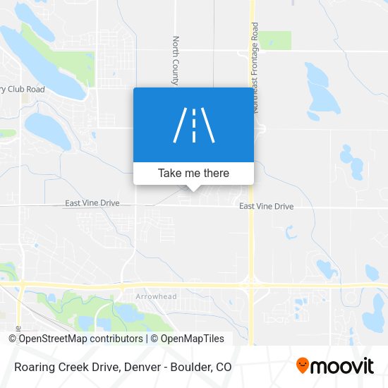 Roaring Creek Drive map
