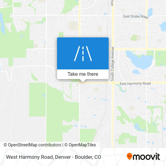 West Harmony Road map