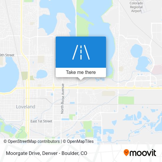 Moorgate Drive map