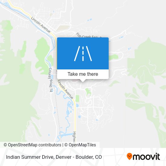 Indian Summer Drive map