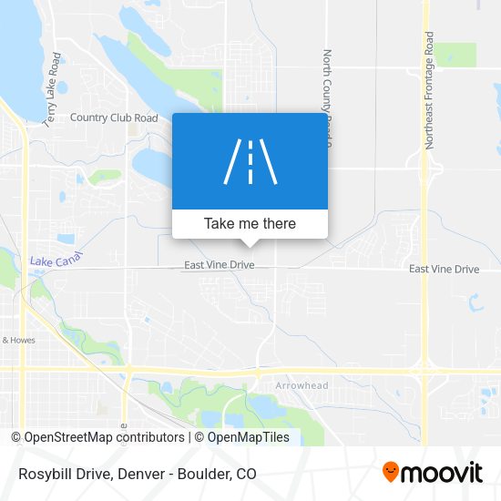 Rosybill Drive map