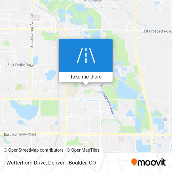 Wetterhorn Drive map