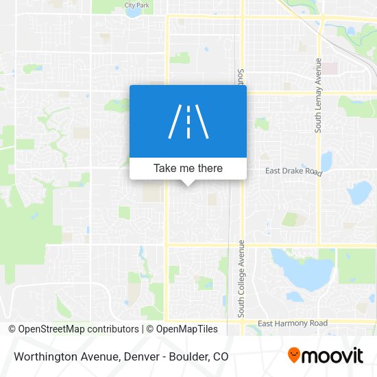 Worthington Avenue map