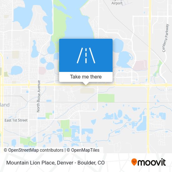 Mountain Lion Place map