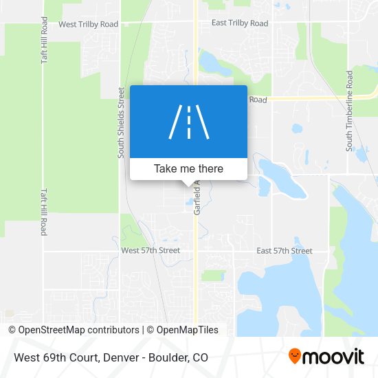 West 69th Court map