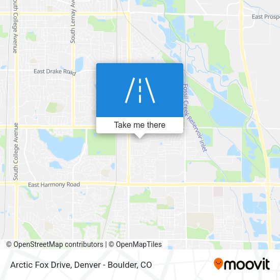 Arctic Fox Drive map