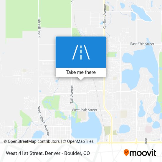 West 41st Street map