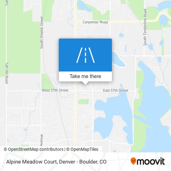 Alpine Meadow Court map