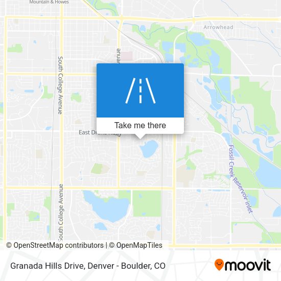 Granada Hills Drive map
