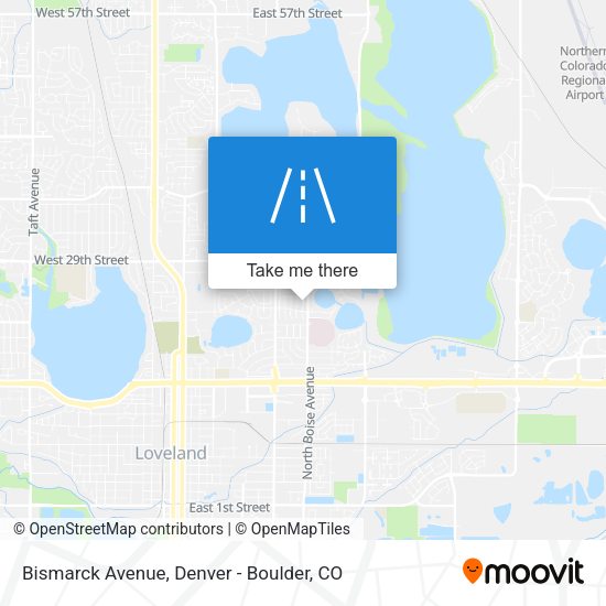 Bismarck Avenue map