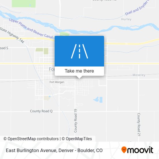 East Burlington Avenue map