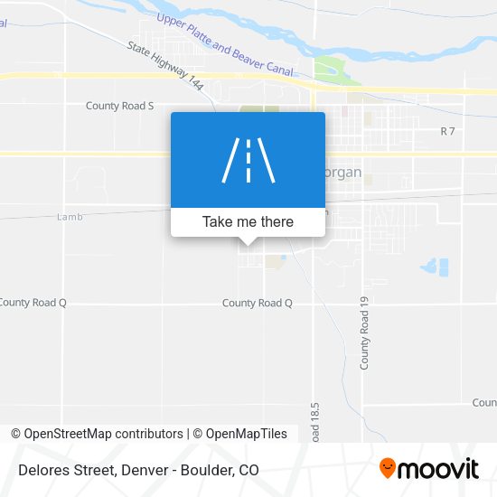 Delores Street map