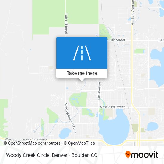 Woody Creek Circle map