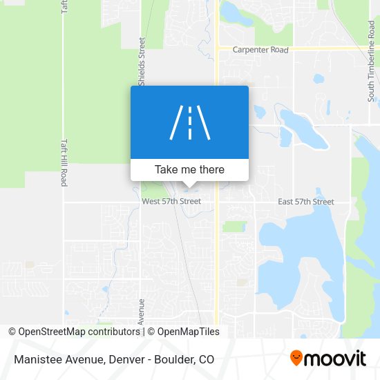 Manistee Avenue map