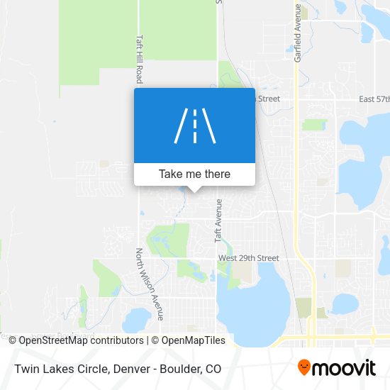Twin Lakes Circle map