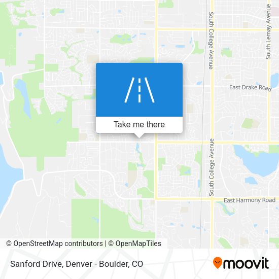 Sanford Drive map