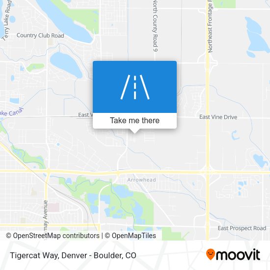Tigercat Way map