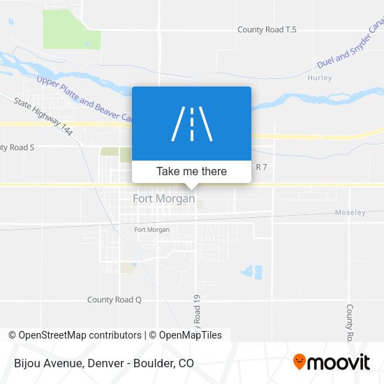 Bijou Avenue map