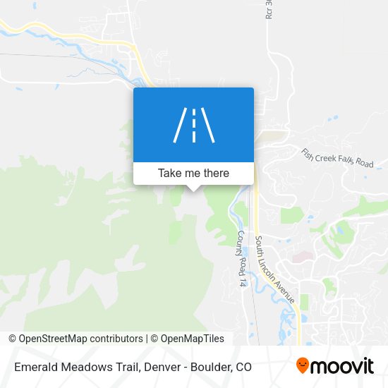 Mapa de Emerald Meadows Trail