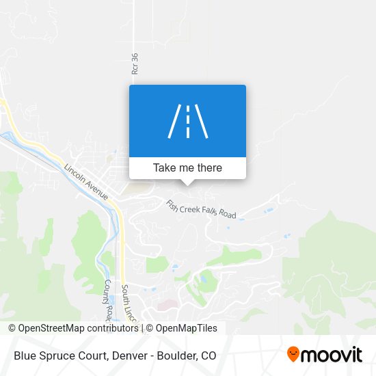 Blue Spruce Court map