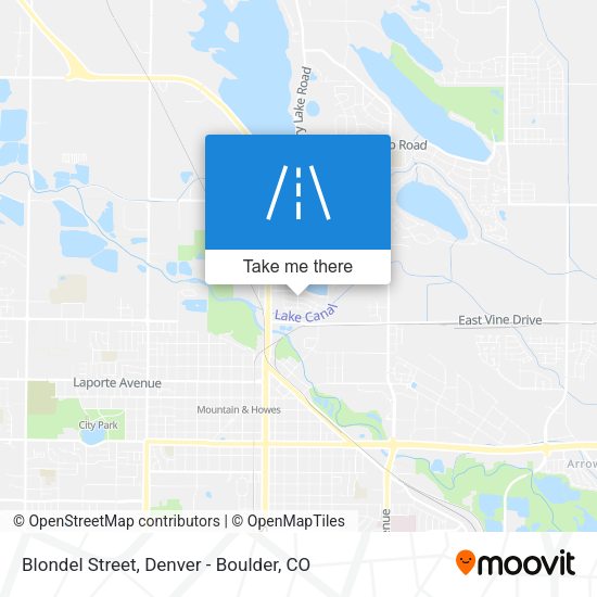 Blondel Street map