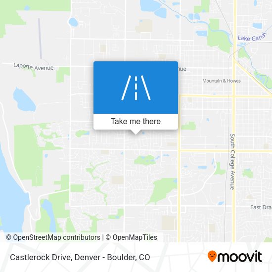 Castlerock Drive map