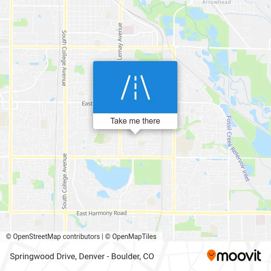 Springwood Drive map