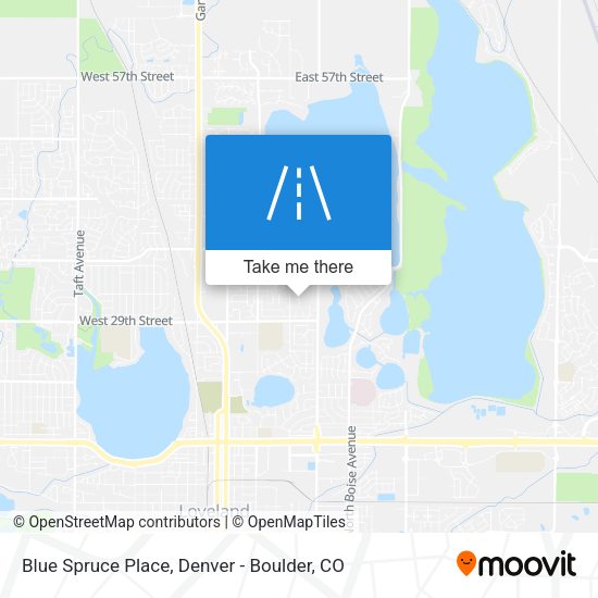 Blue Spruce Place map