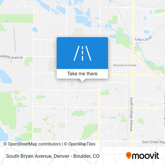 South Bryan Avenue map