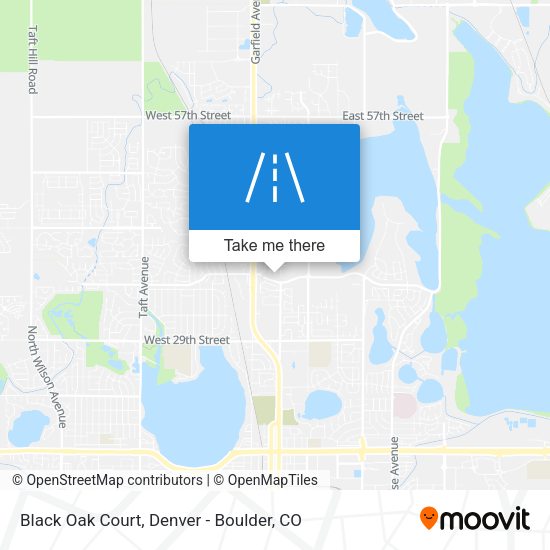 Black Oak Court map