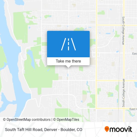 South Taft Hill Road map