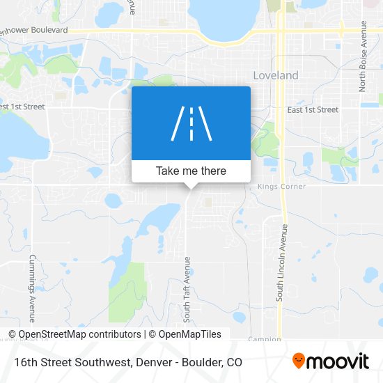 16th Street Southwest map