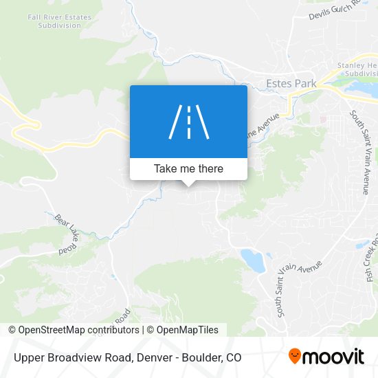 Upper Broadview Road map