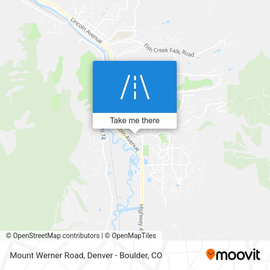 Mount Werner Road map