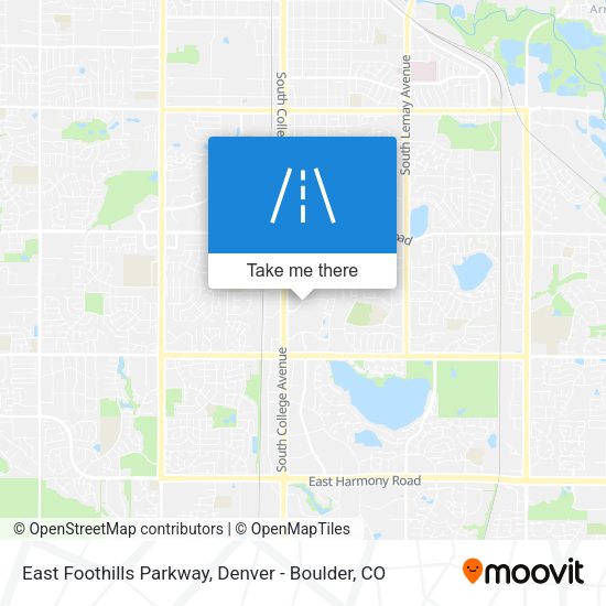 Mapa de East Foothills Parkway