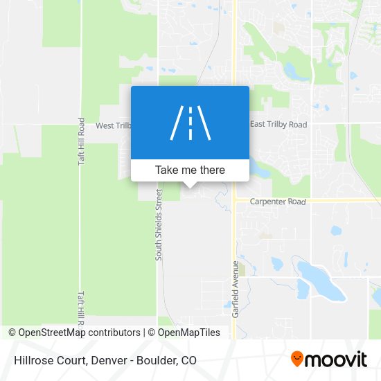 Hillrose Court map