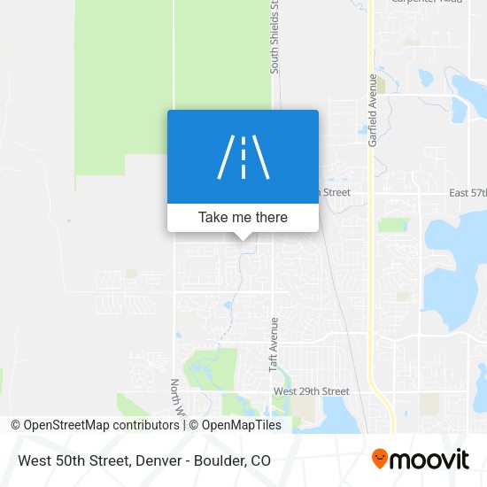 Mapa de West 50th Street
