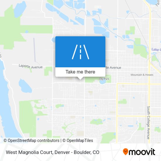 Mapa de West Magnolia Court