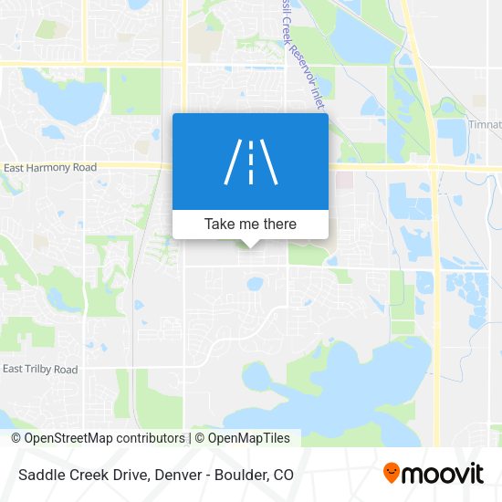 Mapa de Saddle Creek Drive