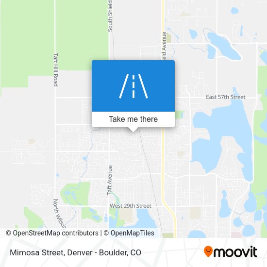 Mimosa Street map