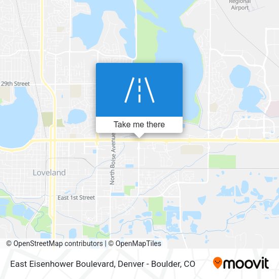 Mapa de East Eisenhower Boulevard
