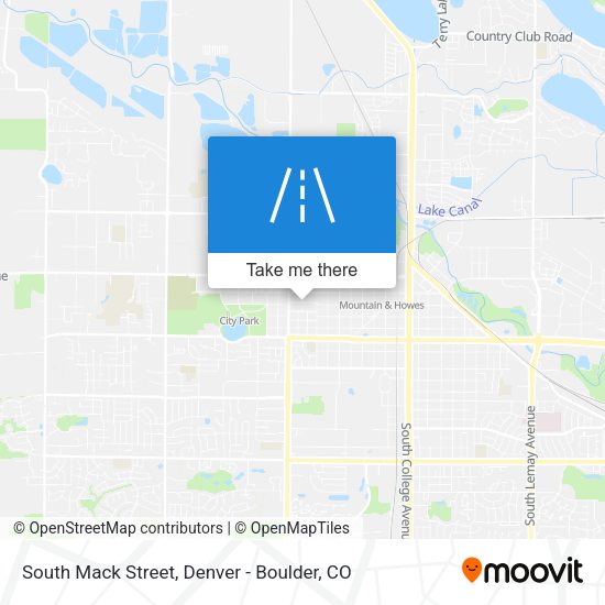 South Mack Street map